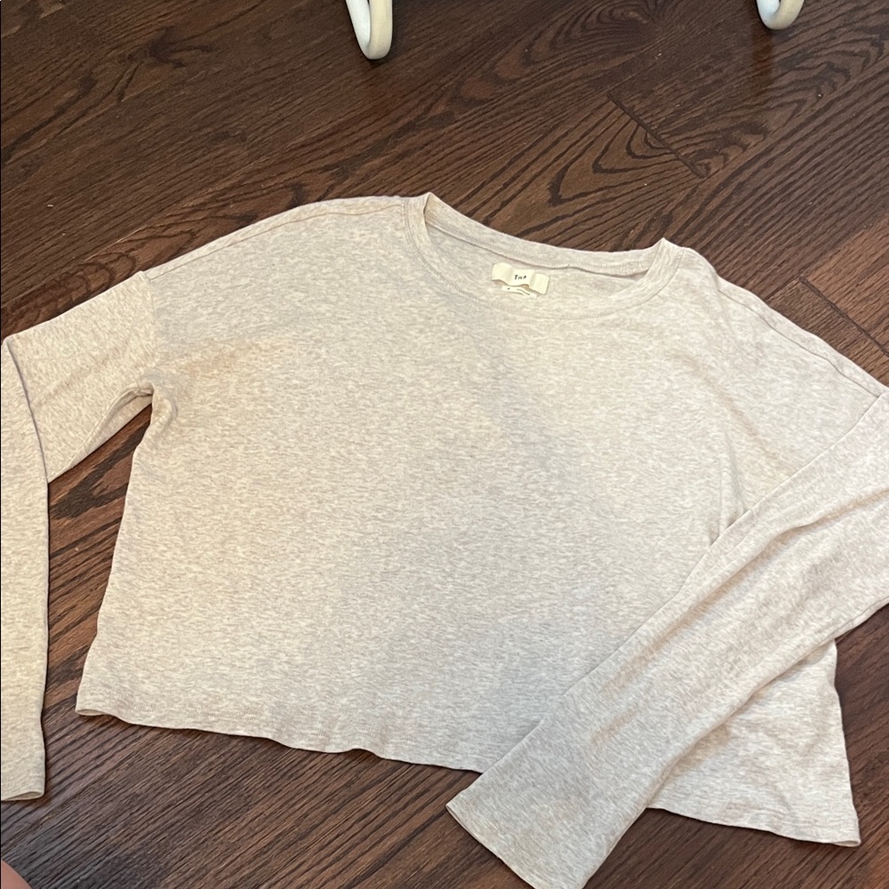 TNA Heather Gray Crew Neck Top